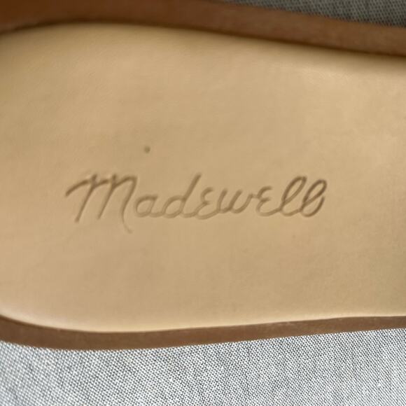 Madewell The Suzi Slide Sandal in Multi Woven Leather sz 8 - Picture 4 of 5